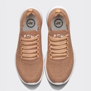 APL Women's Techloom Breeze Rose Gold Copper Knit Sneakers